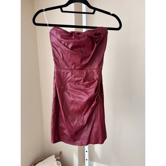 Nookie Revolve Leona Faux Leather Mini Dress size XS - Picture 4 of 8